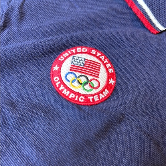 Ralph Lauren Blue Short Sleeve Tee with Olympic Patch - Picture 3 of 5